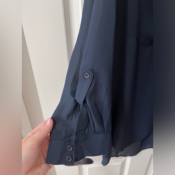 Kismet blouse, size Large, navy blue - Picture 3 of 4